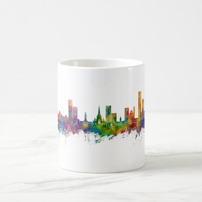Taza De Café Skyline Salford England (Centro)