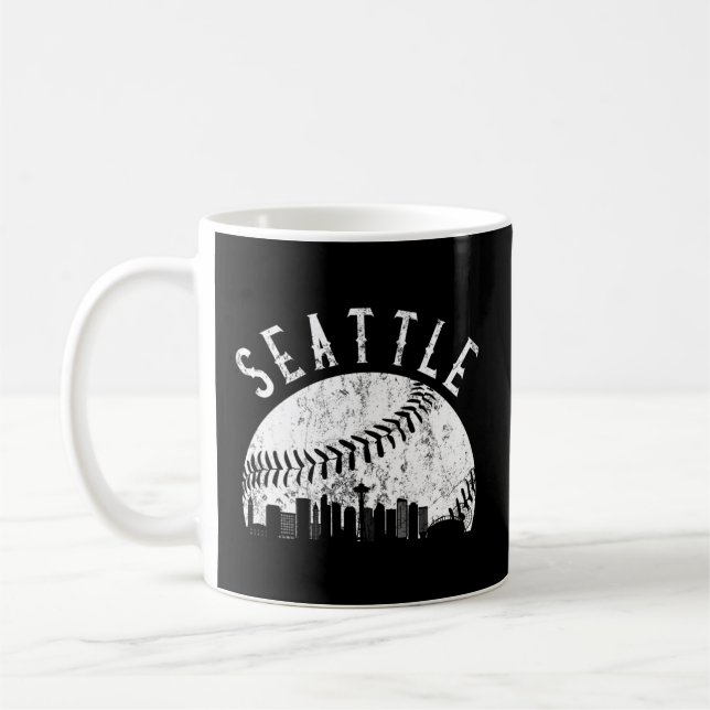 Taza De Café Skyline Seattle Washington (Izquierda)