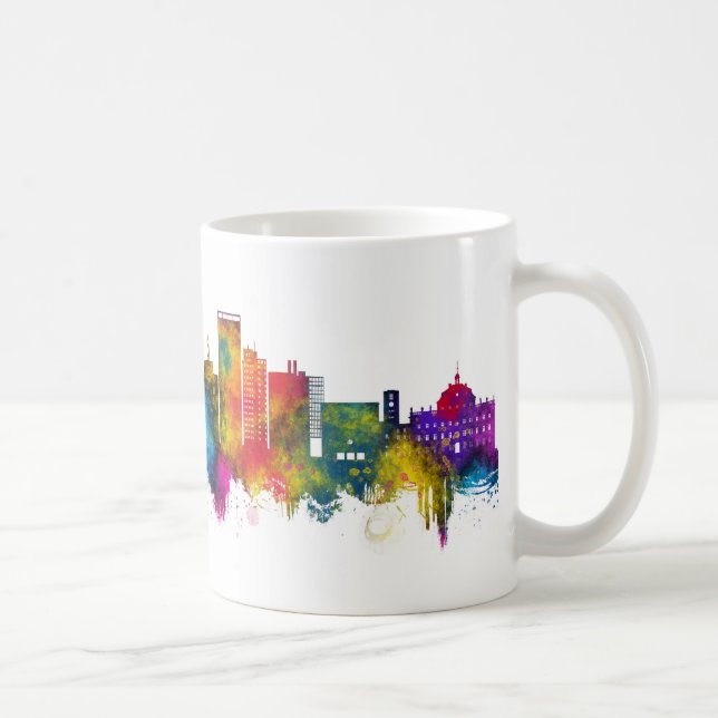 Taza De Café Skyline Stuttgart Germany (Derecha)