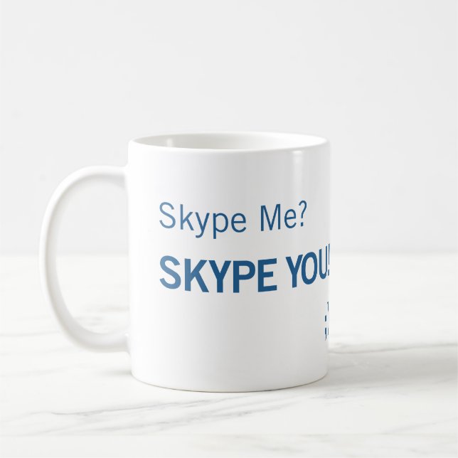 Taza De Café Skype yo Skype que usted asalta (Izquierda)