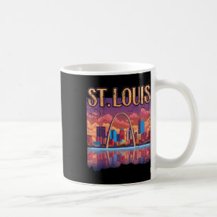Taza De Café Skyscape Skyline del Arco de la Puerta de enlace d