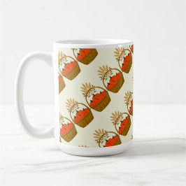 Taza De Café 🎃 **Slanted Pumpkin & Wheat Mug