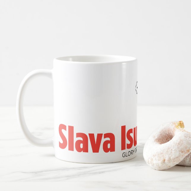 Taza De Café "Slava Isusu Christu" (Con donut)