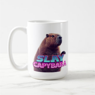 Taza De Café Slay Capybara Funny Animal Meme Gift
