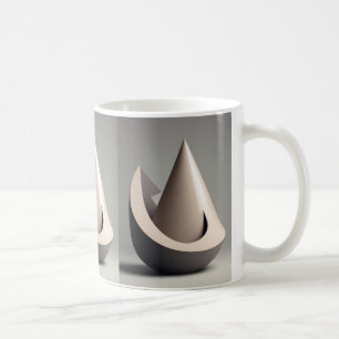 Taza De Café Sleek forma 3D Design Mug