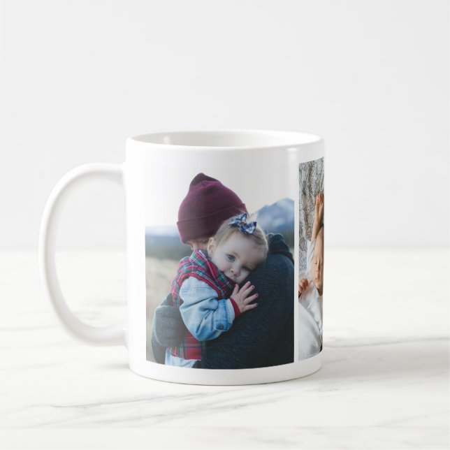 Taza De Café Sleek Personalizado Personalizado Photo Mug (Izquierda)