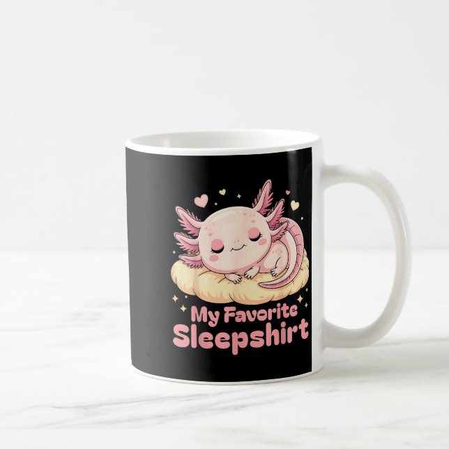 Taza De Café Sleeng Pajamas Axolotl Favorite Sleepshirt Women G (Derecha)