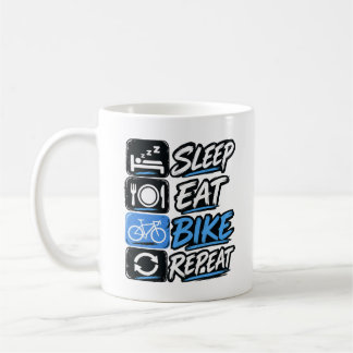 Taza De Café Sleep Eat Bike Repeat