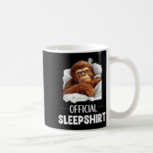 Taza De Café Sleepshirt Sleeng Bigfoot Sasquatch Lovers Pajama  (Derecha)