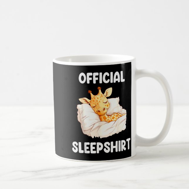 Taza De Café Sleepshirt Sleeng Giraffe Animal Lovers Pajama  (Derecha)
