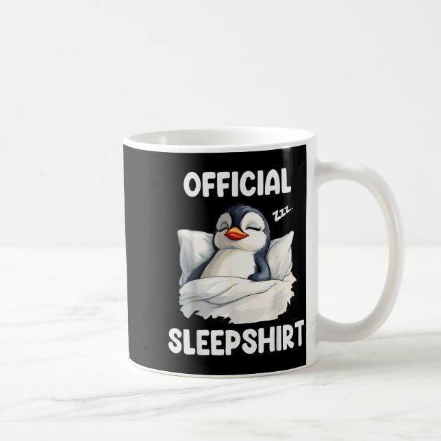 Taza De Café Sleepshirt Sleeng Penguin Animal Lovers Pajama  (Derecha)