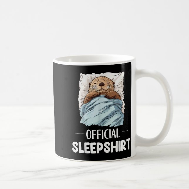 Taza De Café Sleepshirt Sleeng Sea Otter Animal Lovers Pajama  (Derecha)