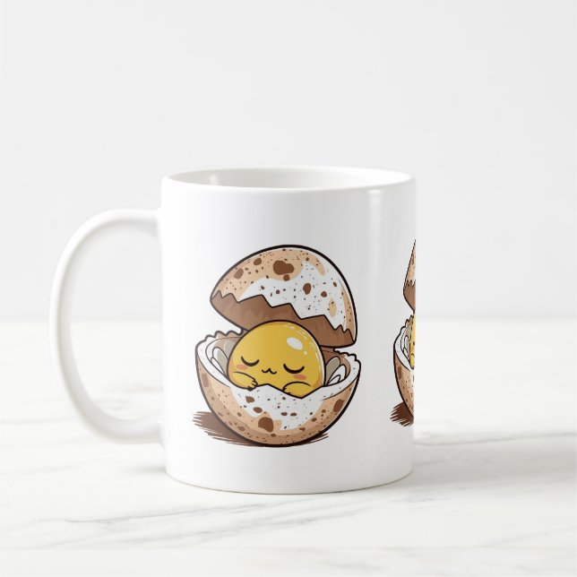 Taza De Café Sleepy Egg Yolk Mug (Izquierda)
