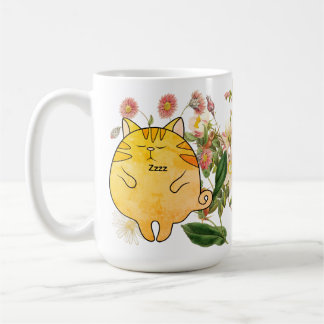 Taza De Café Sleepy Ginger Cat