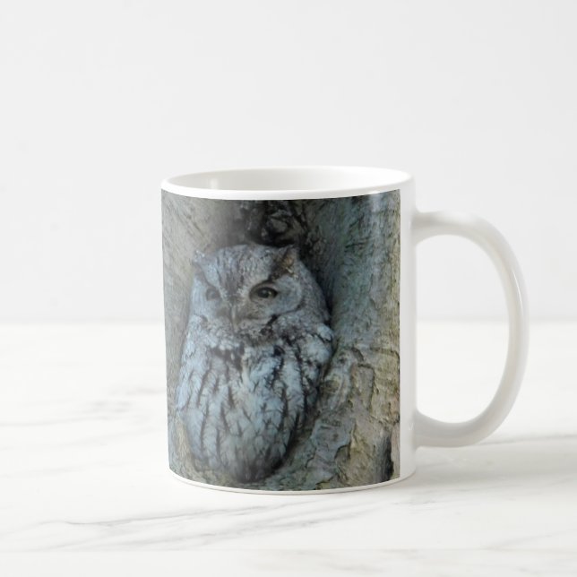 Taza De Café Sleepy Screech Owl Mug (Derecha)