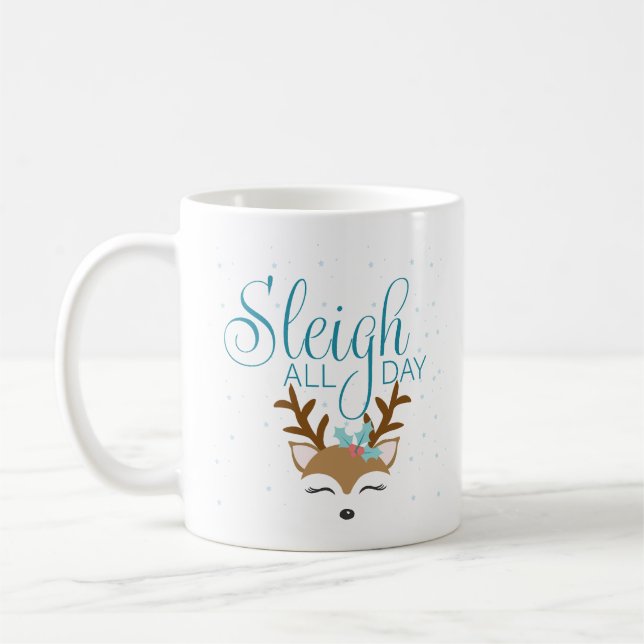 Taza De Café Sleigh All Day Holiday Mug (Izquierda)