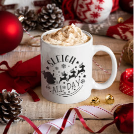Taza De Café Sleigh All Day Winter Holiday