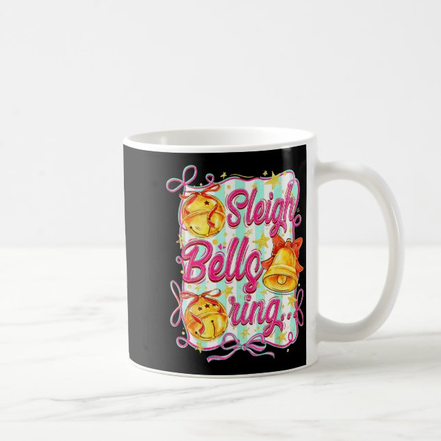 Taza De Café Sleigh Bells Ring Christmas Design For Girls  (Derecha)