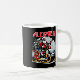 Taza De Café Sleigher Salve Santa Heavy Metal Navidad Rock Xma