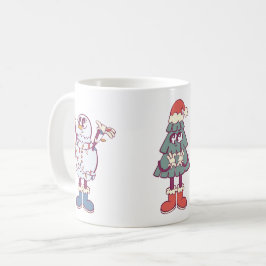 Taza De Café Sleighin' It: Groovy trío de vacaciones