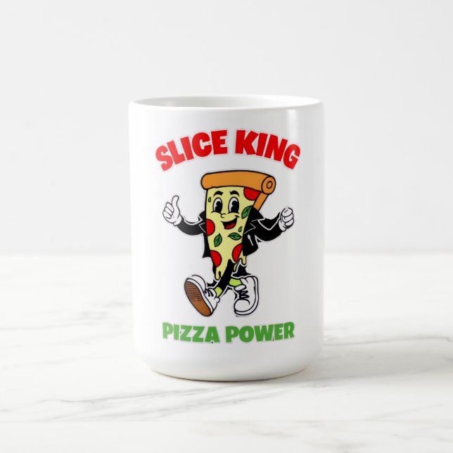 TAZA DE CAFÉ SLICE DE PIZZA CAMINANDO (Centro)