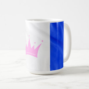 Taza De Café SlipperyJoe arrastra bandera de orgullo púrpura bl