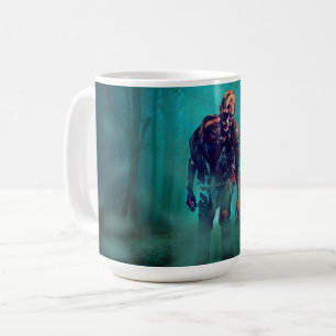 Taza De Café SlipperyJoe figura de zombie aterradora aislada om