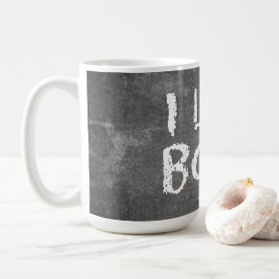 Taza De Café SlipperyJoe's me gusta los niños escribir en pizar