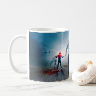 Taza De Café SlipperyJoe's peligro de infección apocalíptica Ha