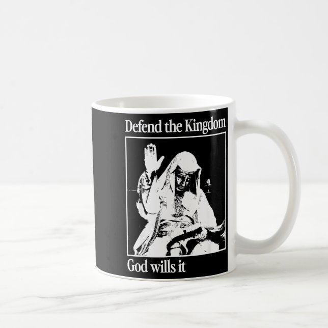Taza De Café Sliver Mask King Baldwin Iv Meme The Leper King Wa (Derecha)