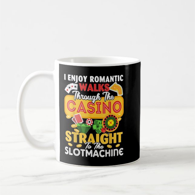Taza De Café Slo Machine Gambling Casino Gambler Vegas (Izquierda)