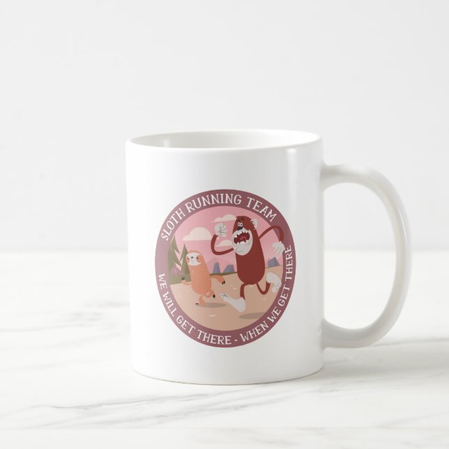 Taza De Café Sloll RUNNING Team Funny Runners Tarjeta gráfica (Derecha)