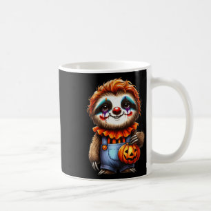 Taza De Café Slote Halloween Clown Outfit Kawaii Sloth