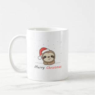 Taza De Café Sloth Christmas Snow Winter Animals Sloths