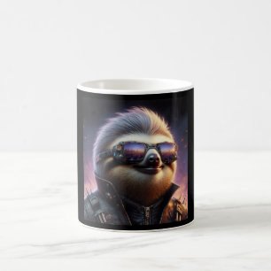 Taza De Café Sloth Cyberpunk