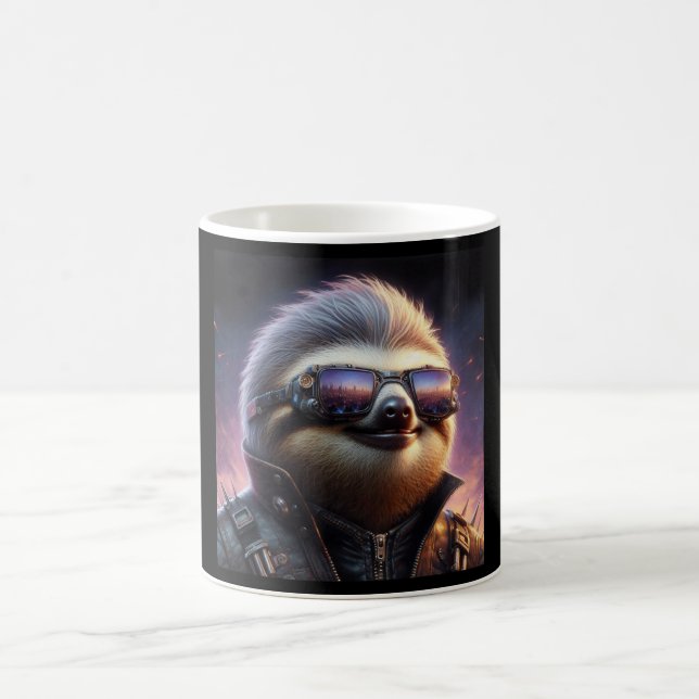 Taza De Café Sloth Cyberpunk (Centro)