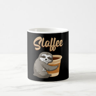 Taza De Café Sloth Lazy Sloths Sloffee Derramación Divertida Id