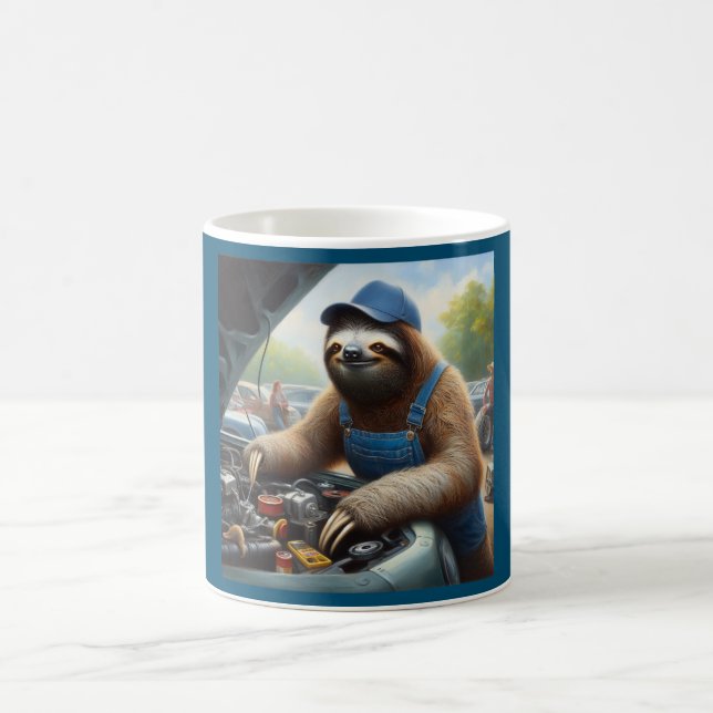 Taza De Café Sloth Mechanic (Centro)