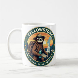 Taza De Café Sloth Slow Down Adventure Yellowstone