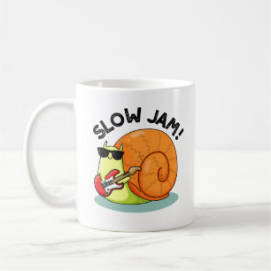 Taza De Café Slow Jam Funny Music Snack Pun