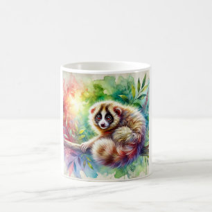 Taza De Café Slow loris 270924AREF131 - Watercolor