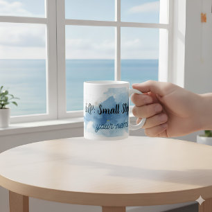 Taza De Café SLP Pequeños Pasos Gran Voz Acuarela Oro Personali