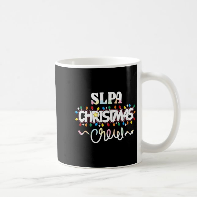 Taza De Café Slpa Christmas Crew Speech Pathology Istant Xma  (Derecha)