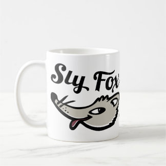 Taza De Café Sly fox gráfico adorable cara muda