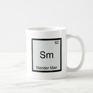 Taza De Café Sm - Símbolo del Elemento Químico Slender Man Dive