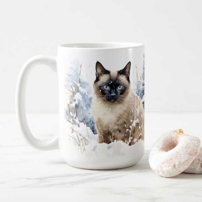 Taza De Café Smart Cat Lookout AI (Con donut)