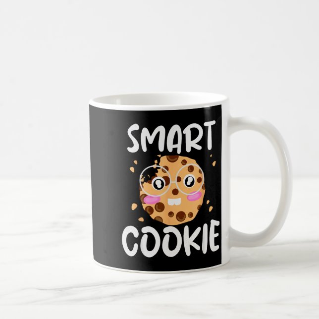 Taza De Café Smart Cookie - Funny Idiom Joke Tee  (Derecha)
