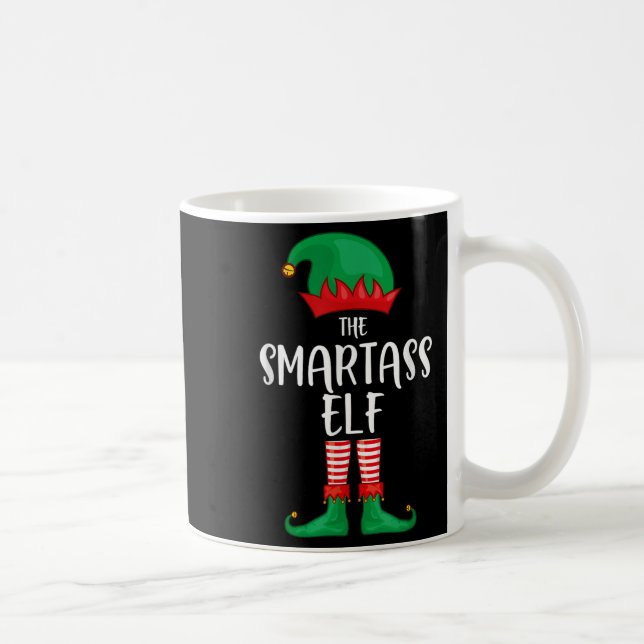 Taza De Café Smart Elf Christmas Party Matching Family Group Pa (Derecha)
