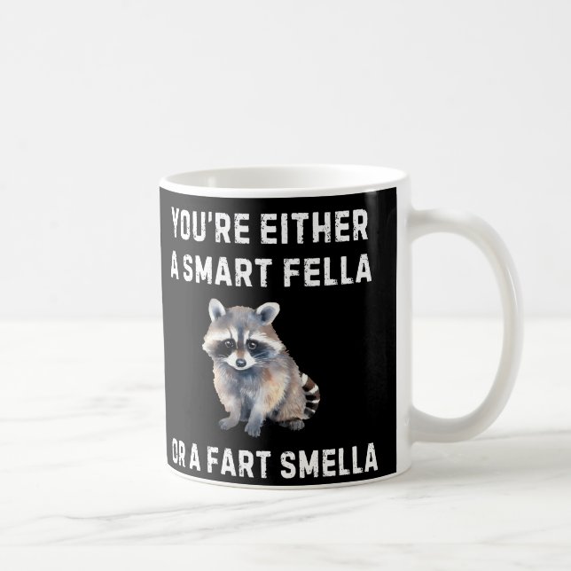 Taza De Café Smart Fella Fart Smella Mug - Funny Coffee Mug (Derecha)