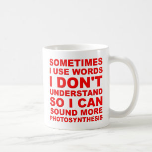 Taza De Café Smart Words Funny Mug